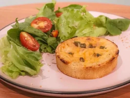 Quiche com Salada - Combinação Leve